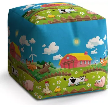 Taburet Sablio Taburet Cube Farma: 40x40x40 cm