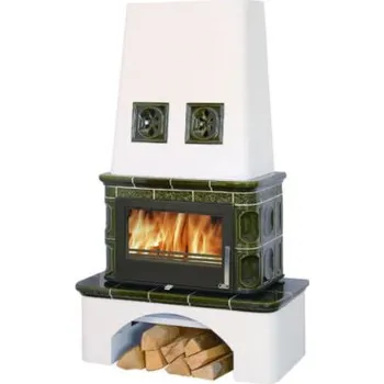 Krbová kamna ABX Laponie 10 s výměníkem zelená