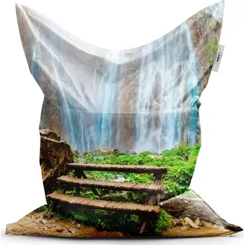Sedací pytel Sablio Sedací vak Classic Posezení u vodopádu - 150x100 cm