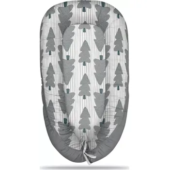 Hnízdečko pro miminko Sablio Hnízdečko pro miminko Šedé stromky