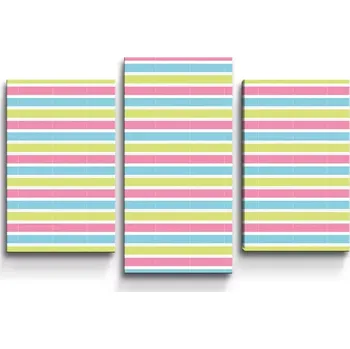 Obraz Sablio Obraz - 3-dílný Proužky - 75x50 cm