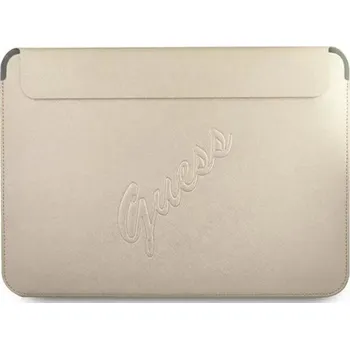 Počítač Guess PU pouzdro na počítač Saffiano 13" světle zlaté