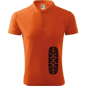 Pánská košile Enduro / cross pneumatika - Polokošile pánská Pique Polo 203 - 2XL ( Oranžová )