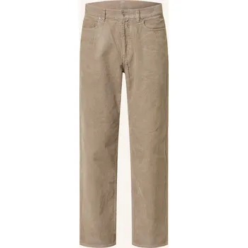 Pánské kalhoty Arket Pánské Manšestrové Kalhoty Regular Fit, černošedá, 52