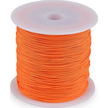 Šňůrka PES Ø0,8 mm, barva 16 oranžová