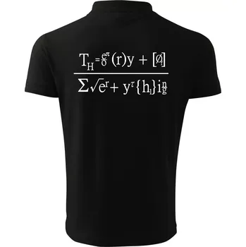 Pánská košile Teorie všeho (Theory of Everything) - Polokošile pánská Pique Polo 203 - L ( Černá )
