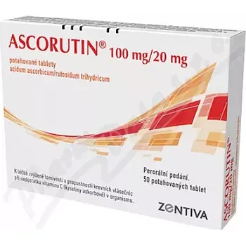 Lék na bolest, zánět a horečku Ascorutin 100mg/20mg 50 tablet