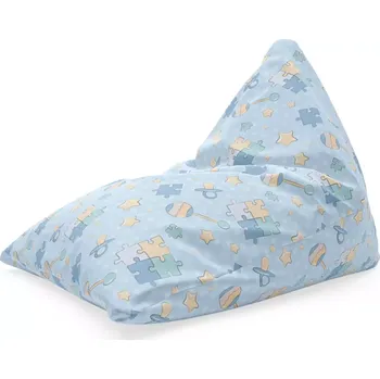Sedací pytel Sablio Sedací vak Triangl Puzzle a dudlíky: 120 x 100 x 100 cm