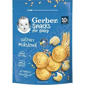 Čokoláda Gerber Snacks máslové sušenky 180g 10m+