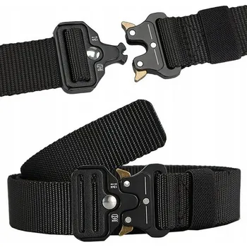 Opasek Pánský taktický opasek - survival - bederní pásek - černý - látkový