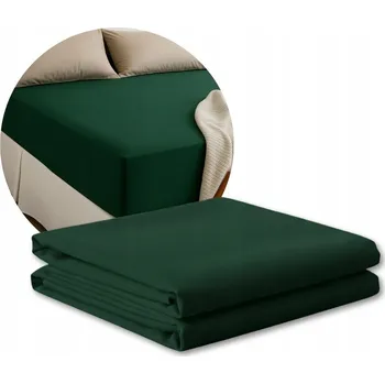 Prostěradlo Prostěradlo 200x140 zelené JERSEY s gumou 140x200 MATERACYK POLSKÉ