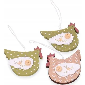 Velikonoční dekorace Velikonoční závěs z dřeva - kohout