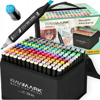 Lihové fixy Rawmark 168 ks popisovače fixy oboustranné fixy