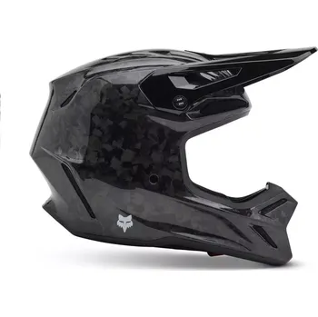 Helma na motorku Fox V3 RS Carbon Solid Helmet black L