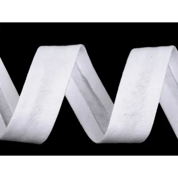 Šikmý proužek bavlněný elastický šíře 20 mm zažehlený