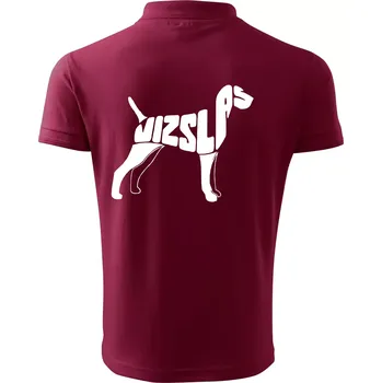 Pánská košile Maďarský ohař - Polokošile pánská Pique Polo 203 - 5XL ( Garnet )
