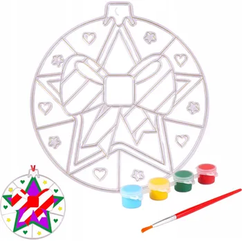 Vánoční dekorace Vánoční Koule na malování Vánoční přívěsek Ozdoba Dárek na Mikuláše