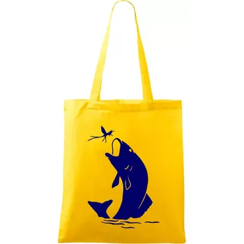 Ryba - komár - Taška bavlněná - 42 x 38 cm ( Žlutá )