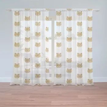 Záclona Sablio Záclony Medvídci na bílé: 2ks 150x250cm