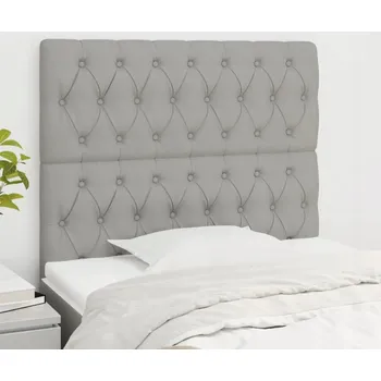 VidaXL Čela postele, ks , světle šedá