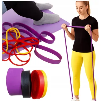 ODPOROVÉ GUMY NA CVIČENÍ PŘI SHYBOVÁNÍ SADA 4 KS PRO STREČINK A TRÉNINK