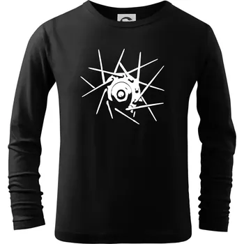 Chlapecké tričko Cyclo výplet - Triko dětské Long Sleeve - 122 cm/6 let ( Černá )
