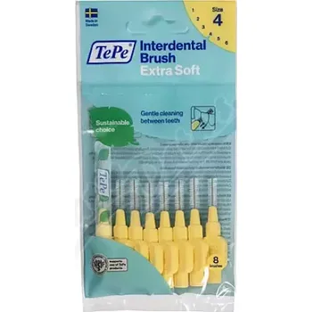 Zubní kartáček TePe meziz.kart.ExtraSoft size 4 Žluté 8ks 122255