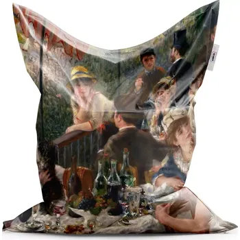 Sedací pytel Sablio Sedací vak Snídaně veslařů - Auguste Renoir - 150x100 cm