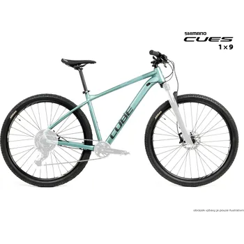 Horské kolo Kolo MTB 29" Cube Access WS EXC Shimano CUES U4000 1x9, velikost M – 16", šedomodrá (eukalyptus)
