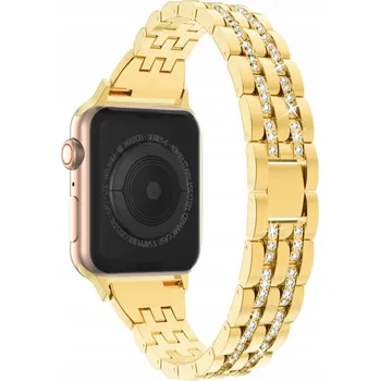Náramek GLITROVÝ ZLATÝ NÁRAMEK PRO APPLE WATCH 44MM