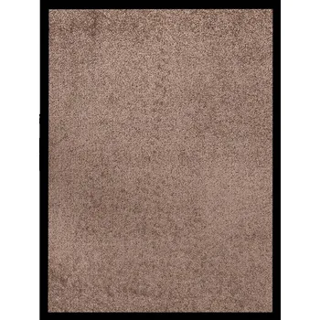 Rohožka Vstupní rohožka velurová protiskluzová z polypropylenu, hnědá, 40 x 60 cm