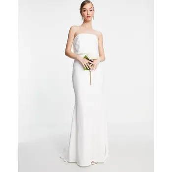 Dámské šaty Svatební šaty bez rukávů, délka až na zem, velikost 36