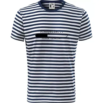 Přemýšlím - Triko na vodu - XL ( Prouhovaná )