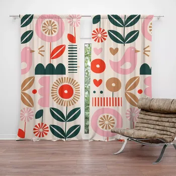 Závěs Sablio Závěs Retro folklór: 2ks 140x250cm