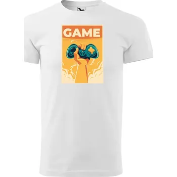 Sablio Tričko s potiskem Ovládni svět - bílé S