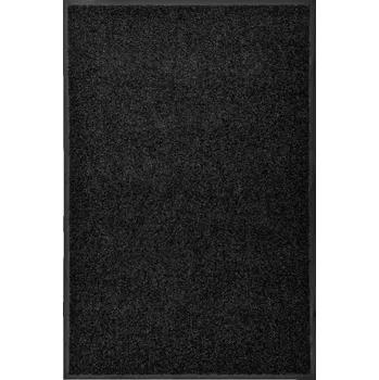 Rohožka Protiskluzová rohožka z polyamidu, černá, 90x60 cm, PVC