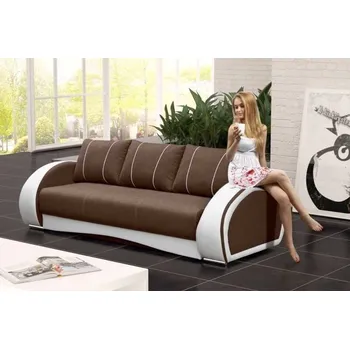 Pohovka FALCO Pohovka Cher rozkládací tmavě hnědá