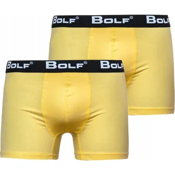 Boxerky Spodní Prádlo Boxerky Bolf žluté, velikost XXL