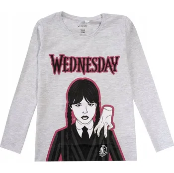 EplusM dětské tričko s dlouhým rukávem bavlna šedé, velikost 146