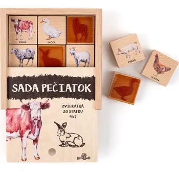 Lesní svět Pečiatky 9 kusov – Zvieratká zo statku SK