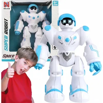 Robot Interaktivní Robot pro Děti Světlo Zvuk Pohyb Chodí Vhodný pro 3 4 5 6 7 let