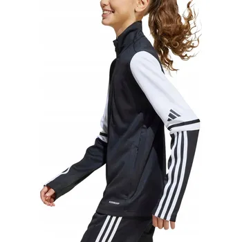 Chlapecká mikina Dětská mikina adidas Squadra 25 Hoodie černobílá JE2756 - 128 cm