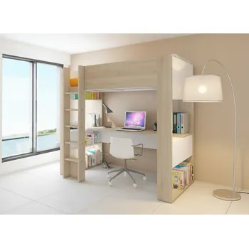 Dětská postel Patrová postel Bo5 white, oak