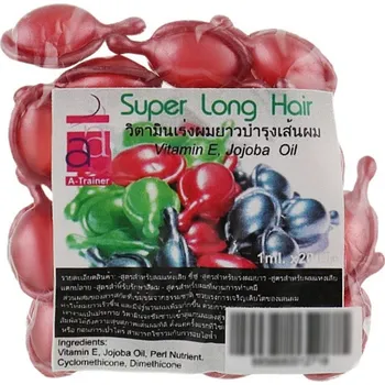 Vlasová regenerace Vitamíny pro vlasy A-Trainer Red kapsle pro barvu + konečky – 20 ks