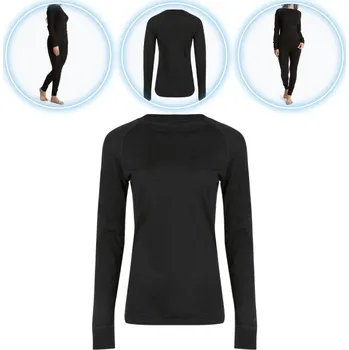 Dámská mikina Termoaktivní dámská Mikina WOOLCANO 100% Merino TOP0541 černá L