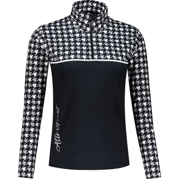 Dámská mikina Dámská funkční termo mikina premium ALTISPORT VOJ/ALW048TER03 ČERNOBÍLÁ L