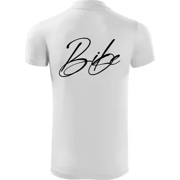 Pánská košile Nápis bike - Polokošile Victory sportovní (dresovina) - XL ( Bílá )