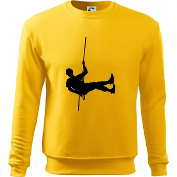 Pánská mikina Visící horolezec - Mikina Essential pánská - S ( Žlutá )