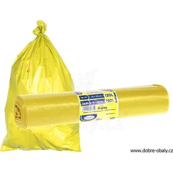 Pytle na odpadky Pytel 70x110cm 50y žlutý 25ks/role - Pytel 70x110cm 50y žlutý 25