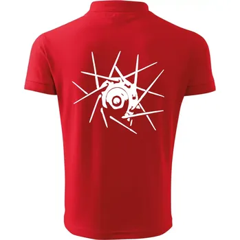 Pánská košile Cyclo výplet - Polokošile pánská Pique Polo 203 - L ( Červená )